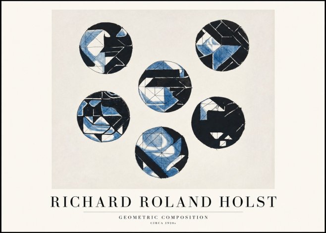 Richard Roland Holst Geometric Composition No1 - Poszter