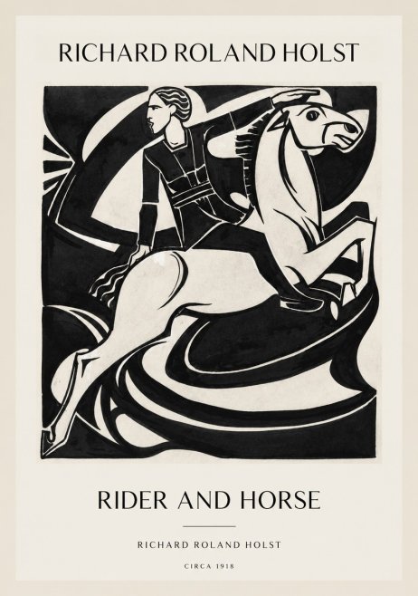 Richard Roland Holst Rider and Horse No1 - Poszter