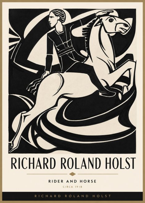Richard Roland Holst Rider and Horse No3 - Poszter