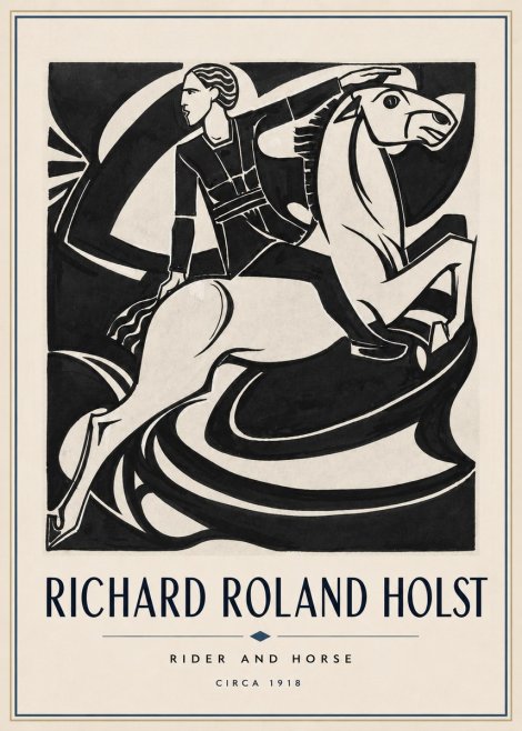 Richard Roland Holst Rider and Horse No4 - Poszter