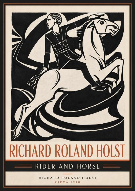 Richard Roland Holst Rider and Horse No5 - Poszter