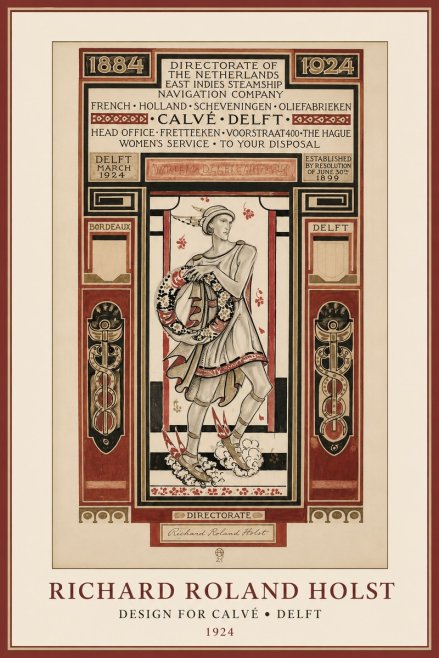 Richard Roland Holst Design for Calvé • Delft No1 - Poszter