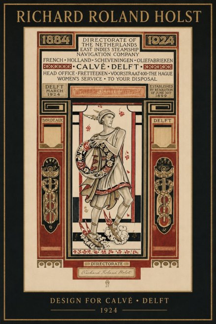 Richard Roland Holst Design for Calvé • Delft No2 - Poszter