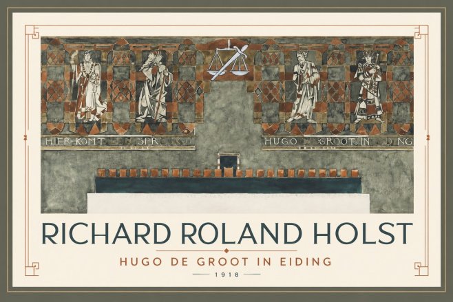 Richard Roland Holst Fresco Design - City Hall, Lidingö No3 - Poszter