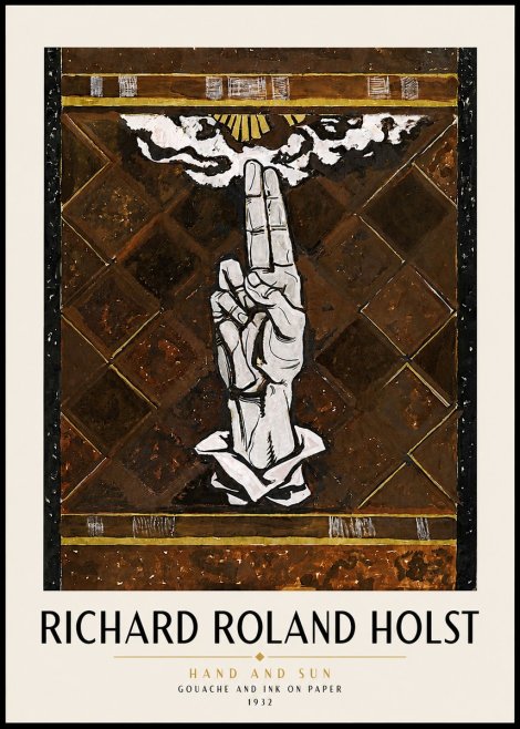 Richard Roland Holst Hand and Sun No4 - Poszter