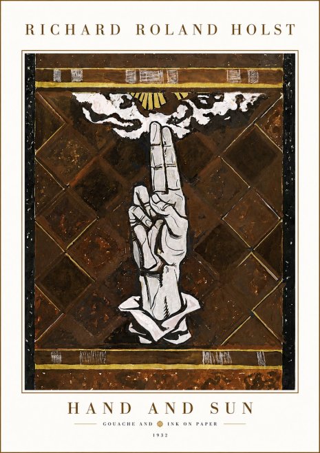 Richard Roland Holst Hand and Sun No6 - Poszter