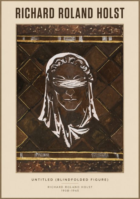 Richard Roland Holst Untitled (Blindfolded Figure) No1 - Poszter