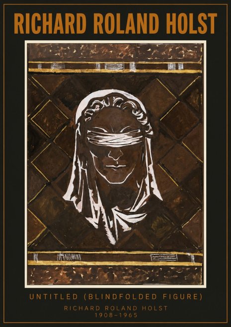 Richard Roland Holst Untitled (Blindfolded Figure) No2 - Poszter