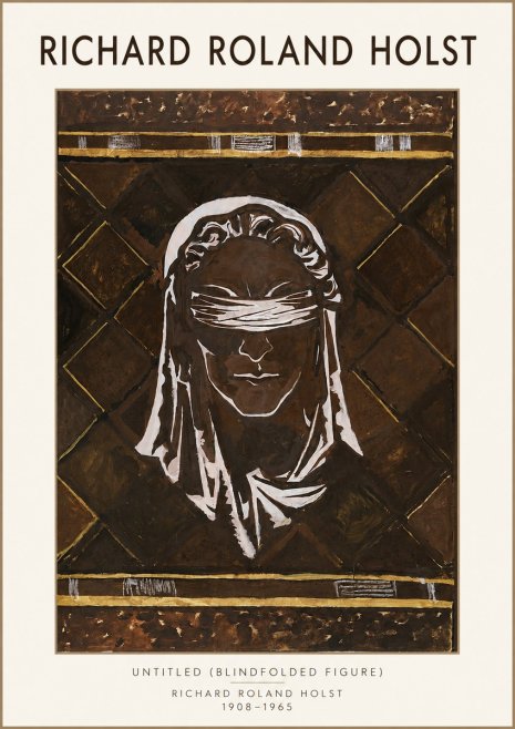 Richard Roland Holst Untitled (Blindfolded Figure) No3 - Poszter