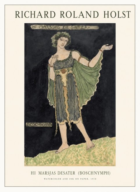 Richard Roland Holst Hi Marsjas Desater (Boschnymph) No1 - Poszter