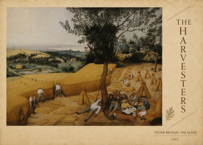 Pieter Bruegel The Harvesters II No6 - Poszter
