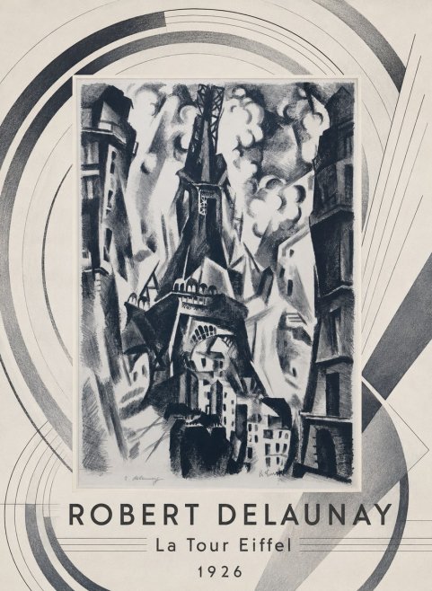 Robert Delaunay La Tour Eiffel No4 - Poszter