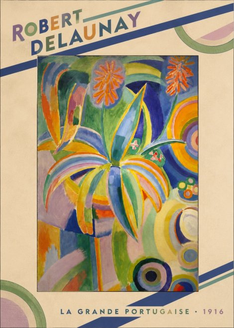 Robert Delaunay La Grande Portugaise I No3 - Poszter