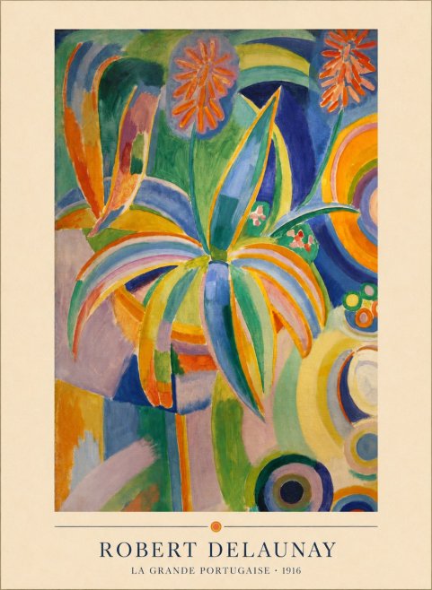 Robert Delaunay La Grande Portugaise I No4 - Poszter