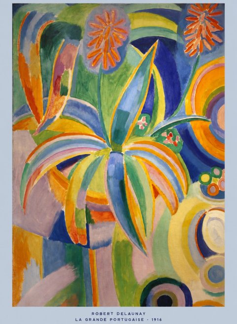 Robert Delaunay La Grande Portugaise I No5 - Poszter