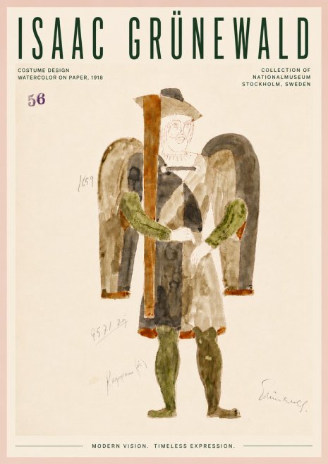 Isaac Grünewald Costume Design IV No6 - Poszter