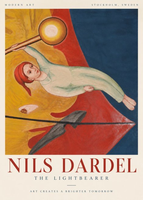 Nils Dardel The Lightbearer No6 - Poszter