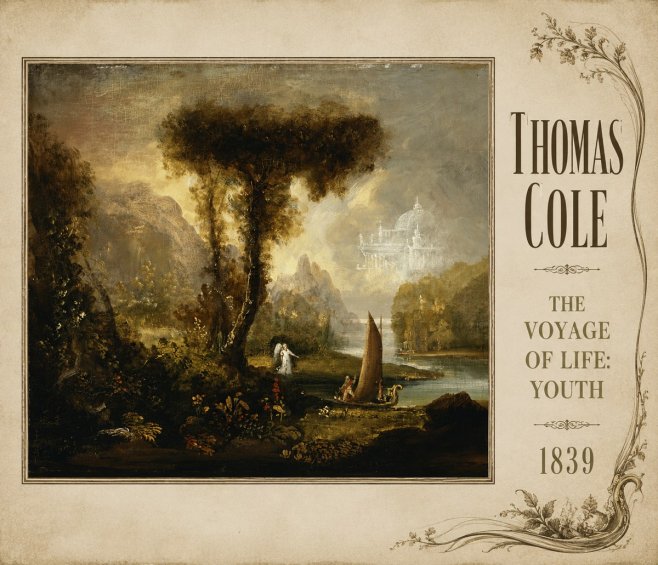 Thomas Cole The Voyage of Life: Youth II No2 - Poszter
