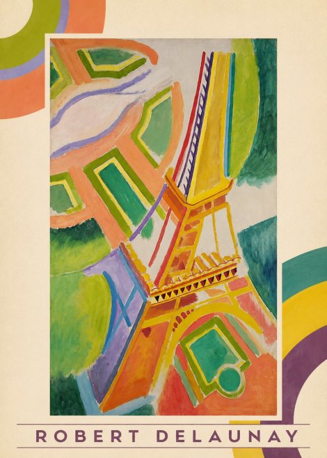 Robert Delaunay Tour Eiffel No3 - Poszter