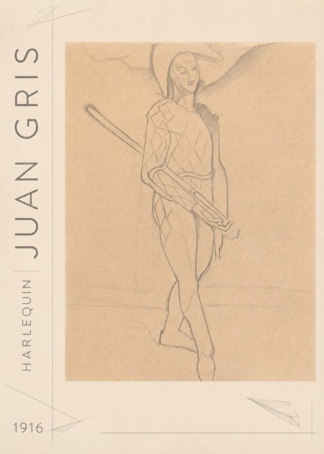 Juan Gris Harlequin No3 - Poszter