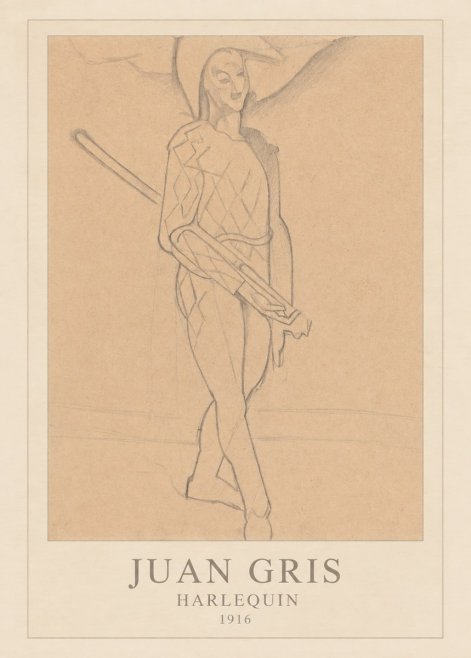Juan Gris Harlequin No4 - Poszter