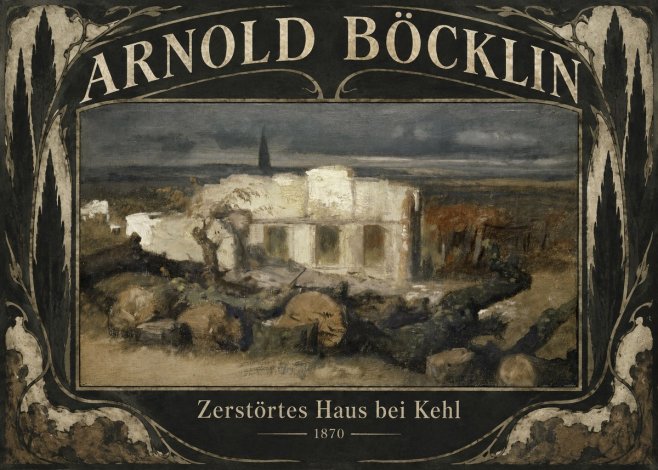 Arnold Böcklin Zerstörtes Haus Bei Kehl No6 - Poszter