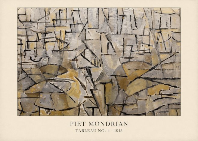 Piet Mondrian Tableau No. 4 No4 - Poszter
