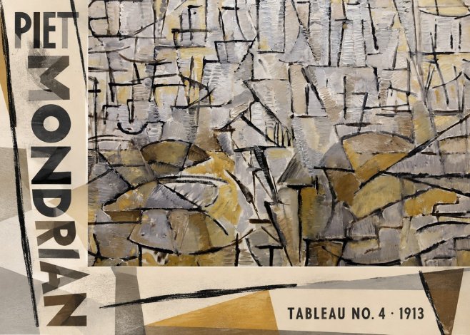Piet Mondrian Tableau No. 4 No6 - Poszter