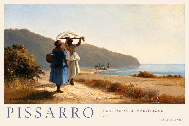 Pissarro Coastal Path, Martinique No2 - Poszter