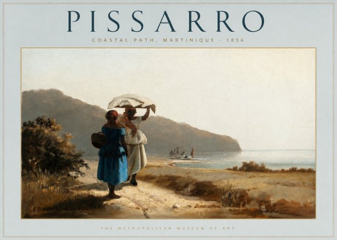 Pissarro Coastal Path, Martinique No3 - Poszter