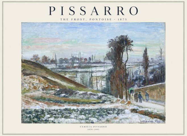 Pissarro The Frost, Pontoise No1 - Poszter