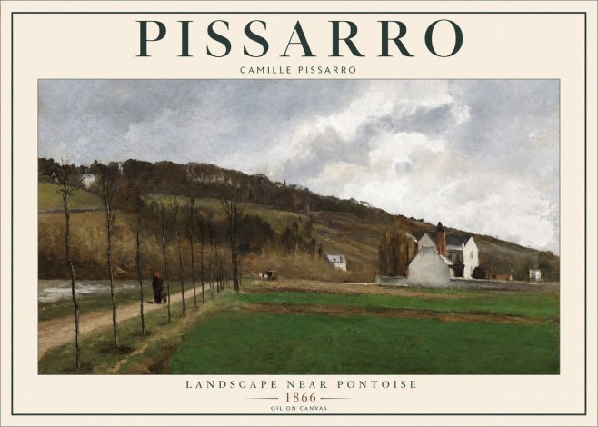 Pissarro The Road from Louveciennes II No2 - Poszter
