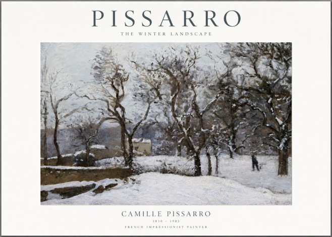 Pissarro The Winter Landscape No1 - Poszter