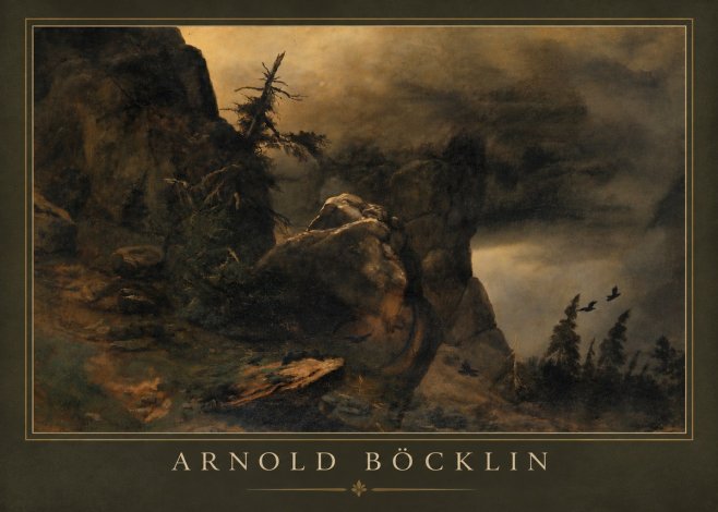 Arnold Böcklin Felsabhang Mit Wettertannen No5 - Poszter