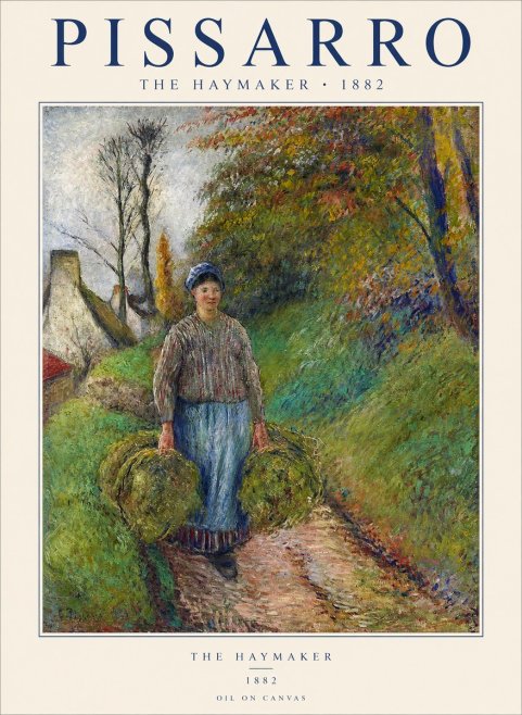 Pissarro The Haymaker No1 - Poszter
