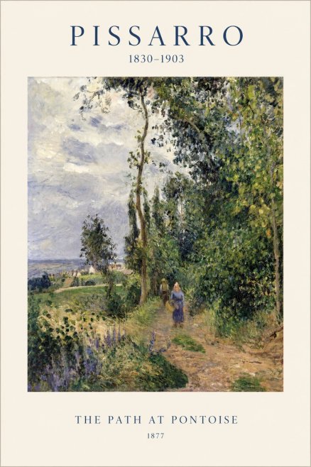 Pissarro The Path at Pontoise No1 - Poszter
