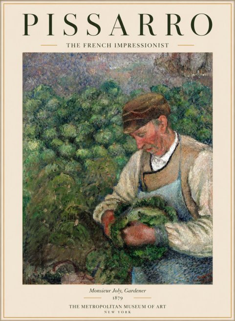 Pissarro Monsieur Joly, Gardener No1 - Poszter