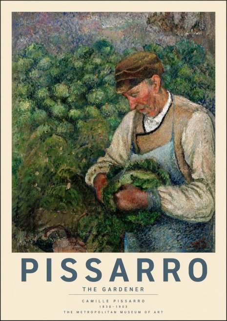 Pissarro Monsieur Joly, Gardener No2 - Poszter