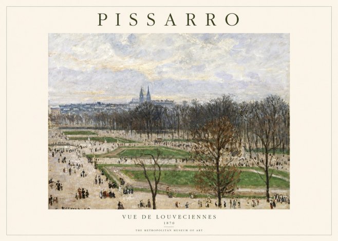 Pissarro The Tuileries Garden, Paris No2 - Poszter