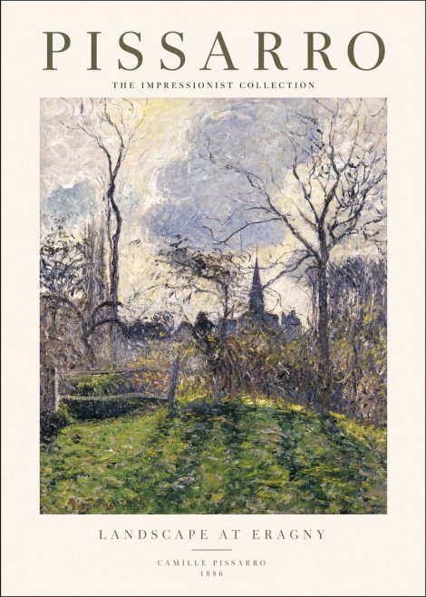 Pissarro Landscape at Eragny No1 - Poszter