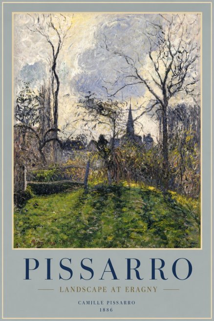 Pissarro Landscape at Eragny No2 - Poszter