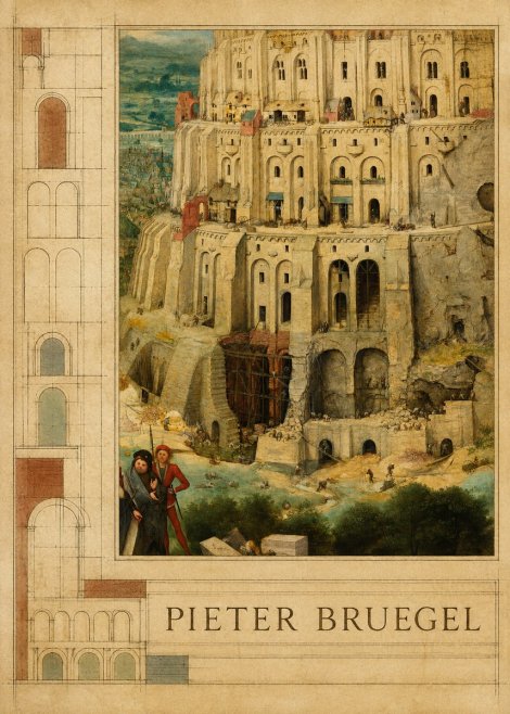 Pieter Bruegel The Tower of Babel IV No3 - Poszter