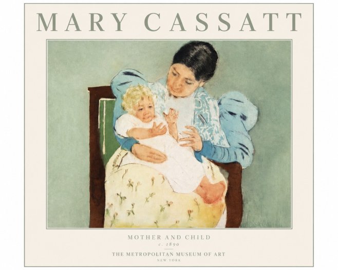 Mary Cassatt Mother and Child III No2 - Poszter