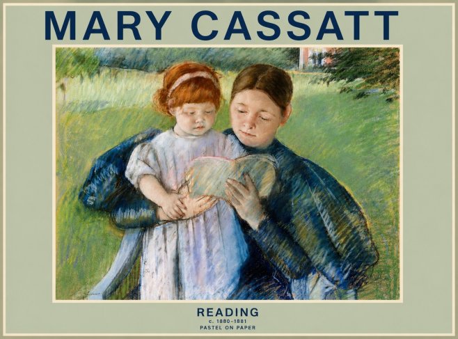 Mary Cassatt Reading No2 - Poszter