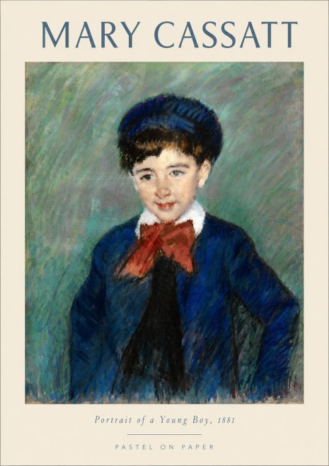 Mary Cassatt Portrait of a Young Boy, 1881 No4 - Poszter