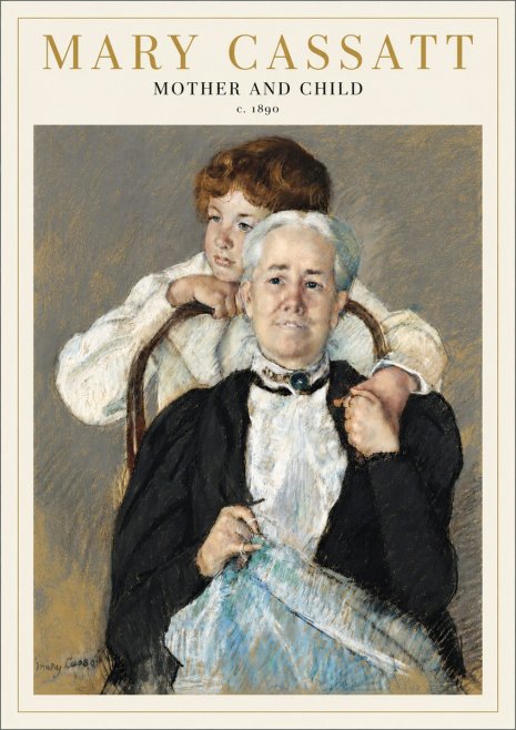 Mary Cassatt Mother and Child V No4 - Poszter