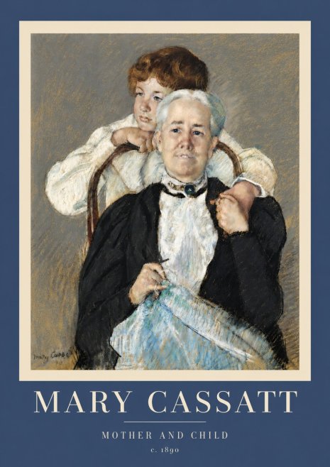 Mary Cassatt Mother and Child V No5 - Poszter