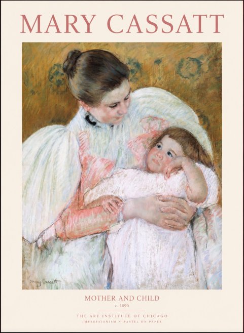 Mary Cassatt Mother and Child VI No1 - Poszter
