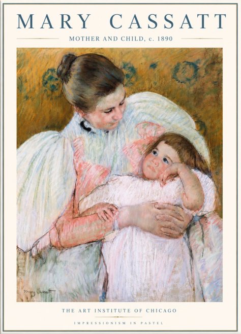 Mary Cassatt Mother and Child VI No3 - Poszter