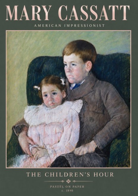 Mary Cassatt The Children's Hour No4 - Poszter